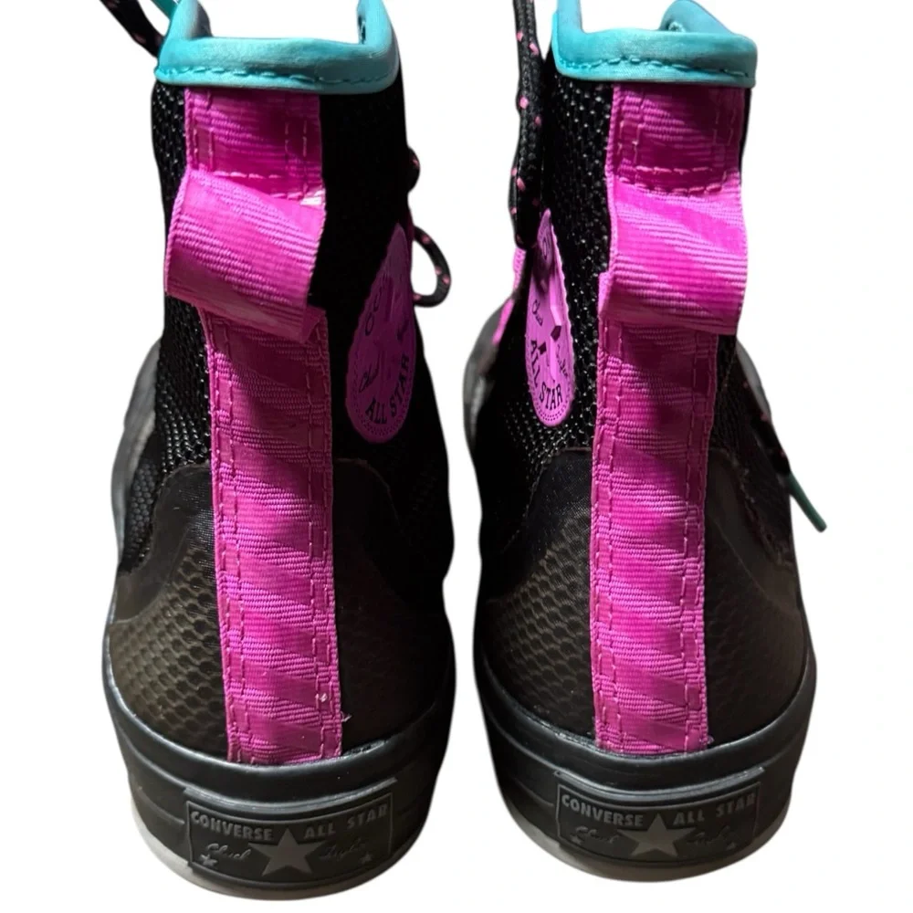 Converse Chuck 70 Tech Sneakers Size 4 Black and Pink High-Top Sneakers